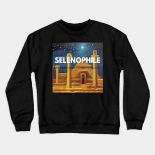 selenophile moon lover definition sticker Crewneck Sweatshirt